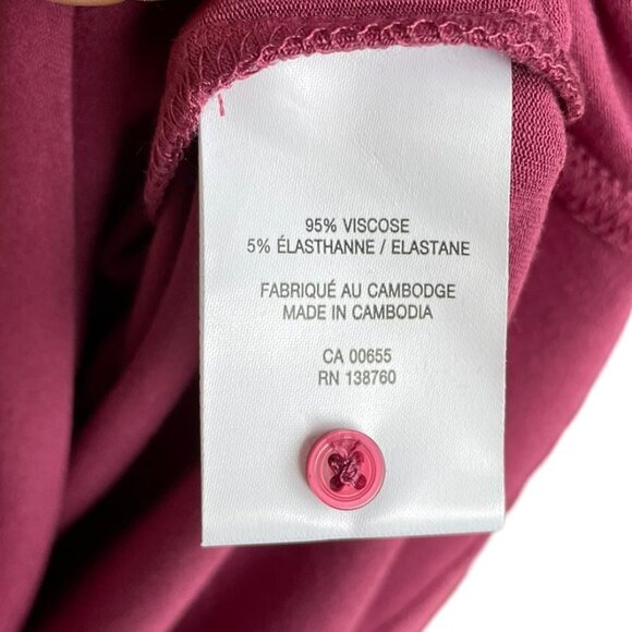 REITMANS Women's Dusty Rose Tank Top Crew Neck Sleeveless Ruched Collar Medium - Picture 4 of 10